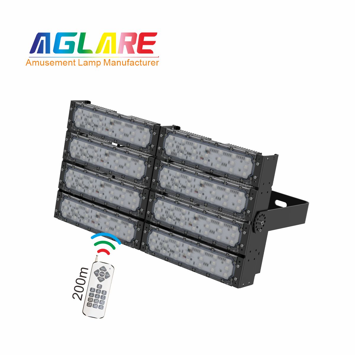 400WLED彩色投光灯泛光灯,变色户外射灯带？？？仄