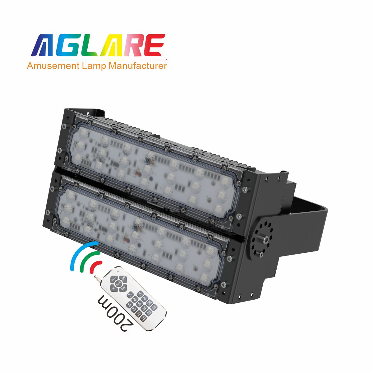 100W LED彩色泛光灯 RGB投光灯带？？？仄